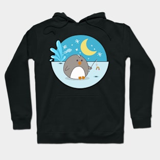 Penguin Ice Fishing Hoodie